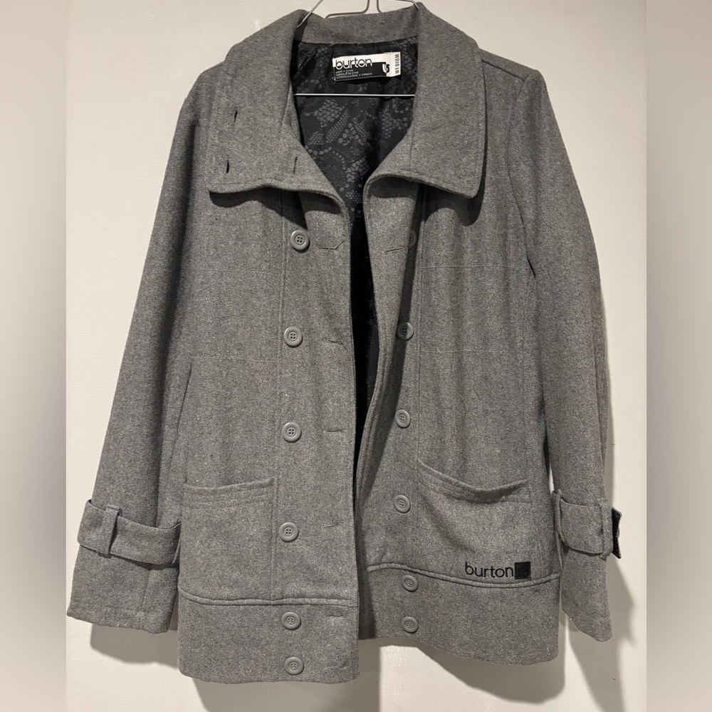 Burton Gray Women's Wool Jacket / Peacoat
